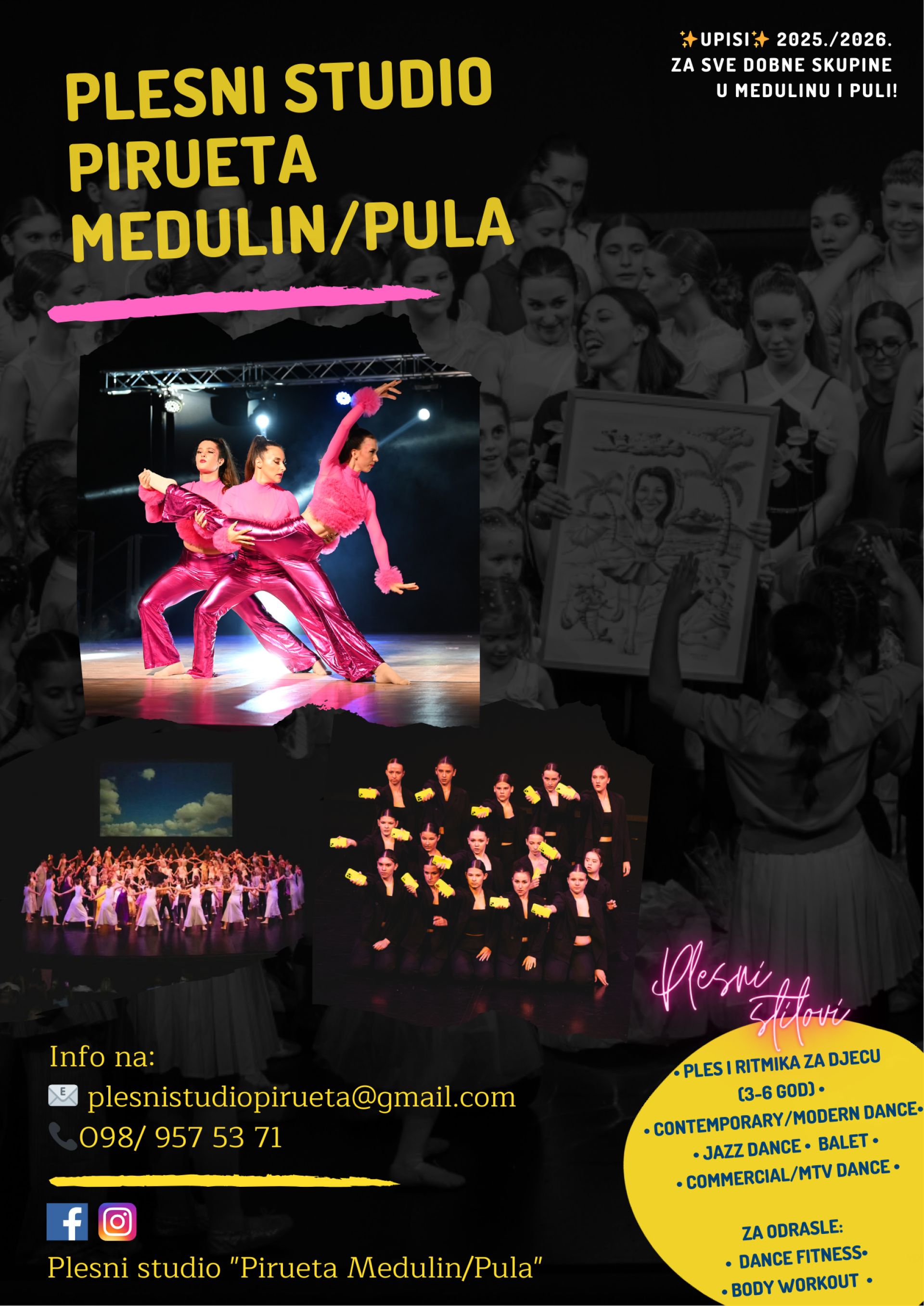 Plesni studio Pirueta Medulin-Pula - Upisi u novu plesnu sezonu